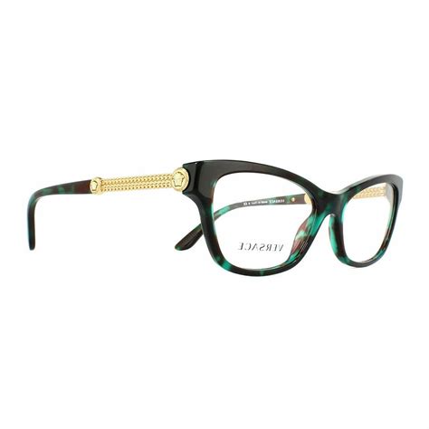 versace green cat eye glasses|Versace clear frame eyeglasses.